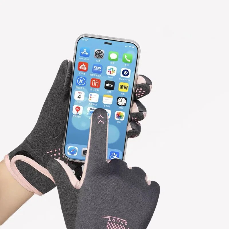 Găng Tay Lái Xe Chống Trượt Thời Trang Thu Đông Cho Nữ