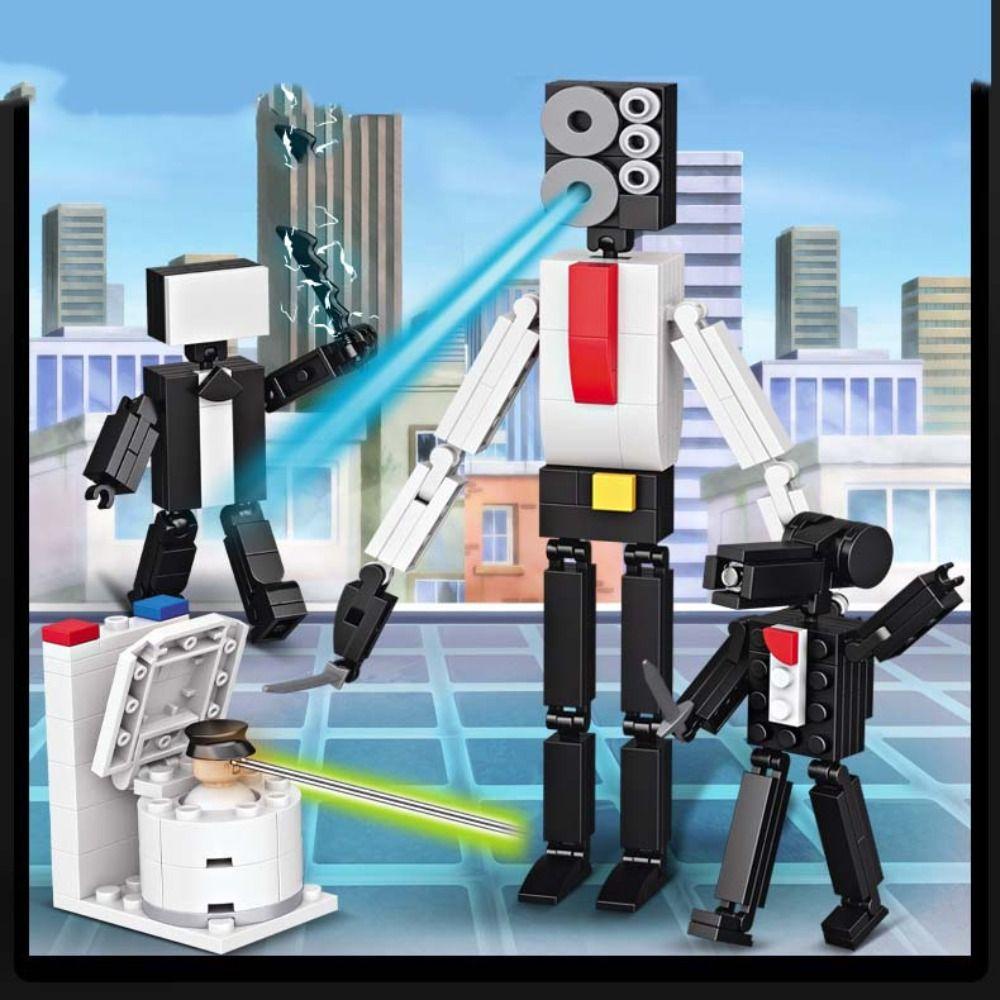 Staiai Mô Hình Đồ Chơi toilet titan tv man skibidi Bằng Nhựa Có Thể Tháo Rời Cho Bé