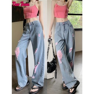 Prowow quần ống rộng quần nữ jean Hàn Phong Casual INS Dễ thương WNK23A1170 43Z231027