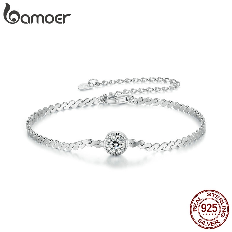 Bamoer Vòng Tay Bạc 925 0.5ct Lấp Lánh