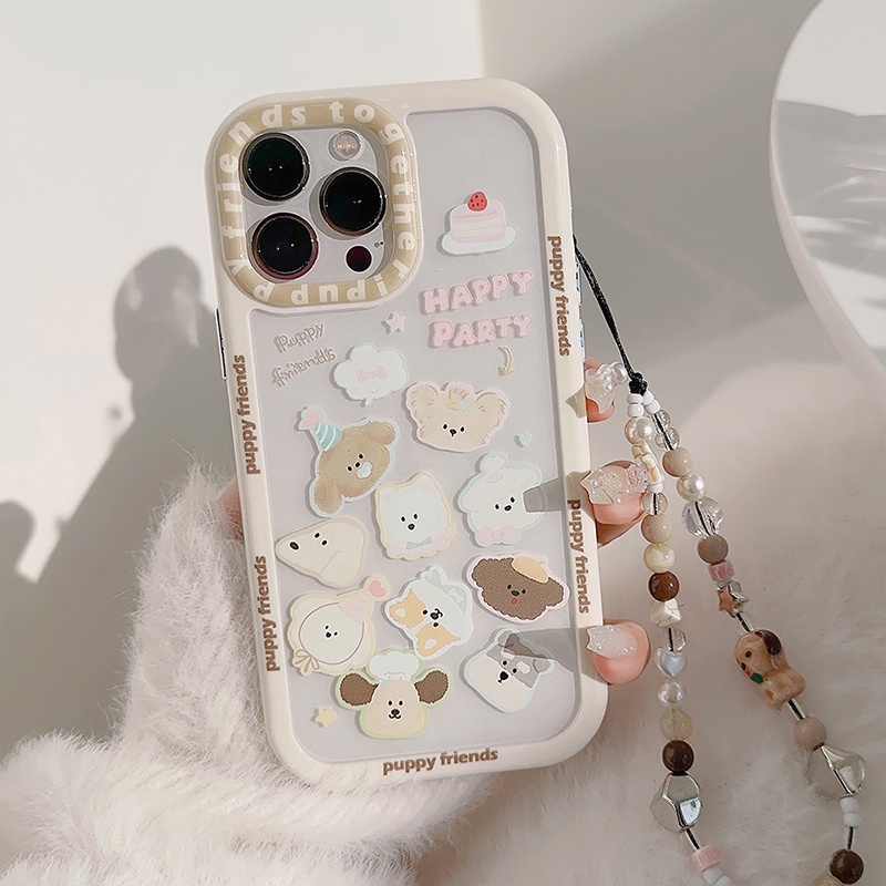 Hoạt Hình Ốp Điện Thoại acrylic Chống Sốc Hình Gấu avatar Cho iphone 15 pro max 14 13 12 11