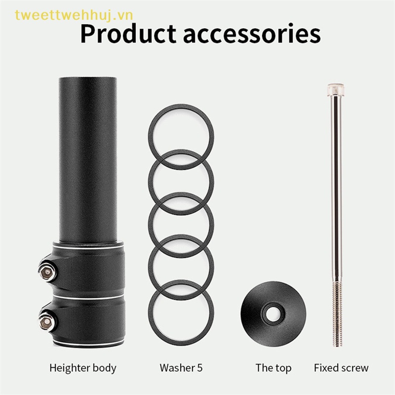 Tweehuj Phuộc Nối Dài Nâng Chiều Cao Tay Lái Xe Đạp 120mm vn