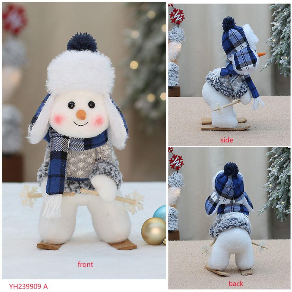 Mmluck Búp Bê Vải Màu Xanh Dương Hình Người Tuyết Hoạt Hình Đáng Yêu