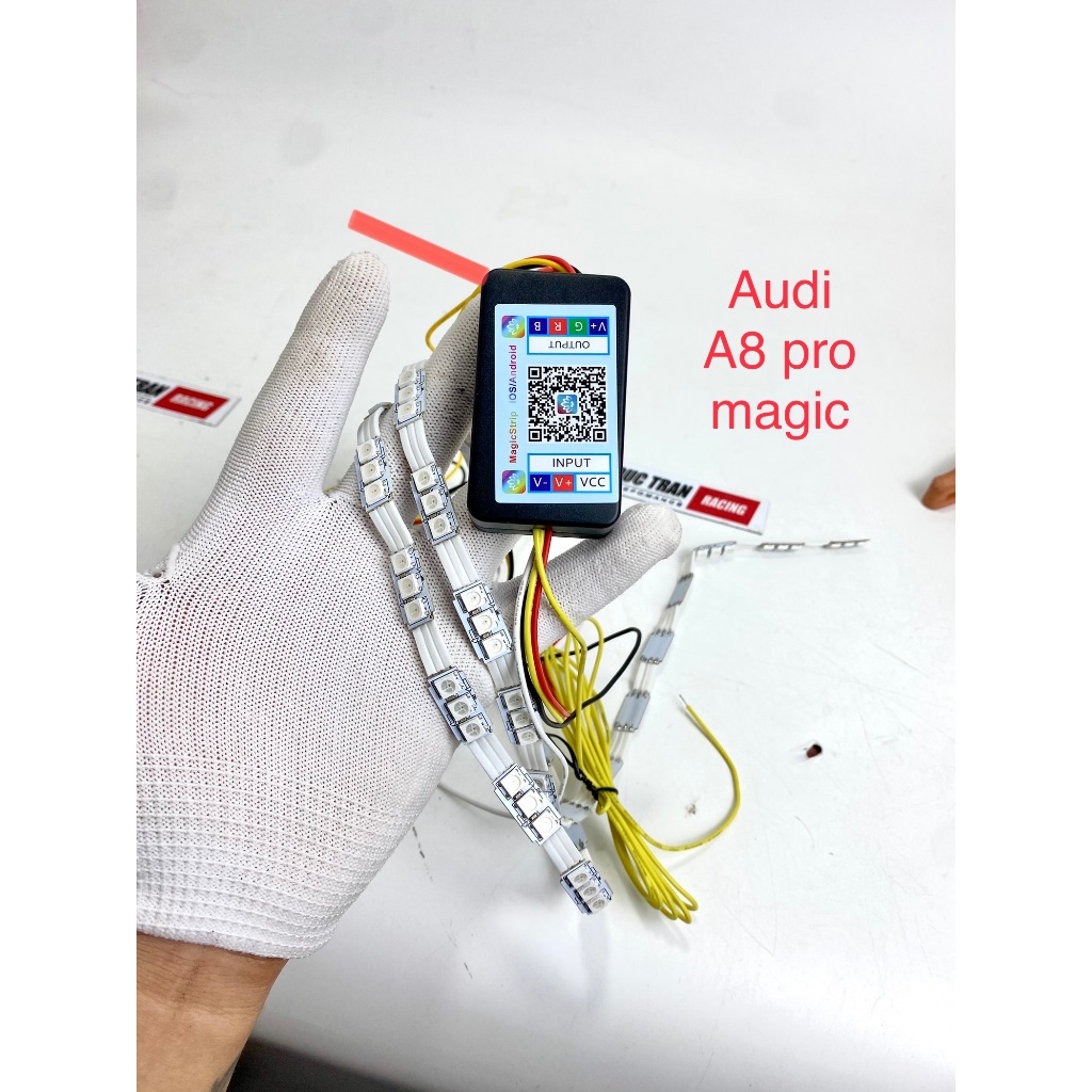 Mạch đèn led Audi A8 pro magic ( Bản Đặc Biệt )  siêu mịn điều khiển mầu thông qua ứng dụng trên smart phone
