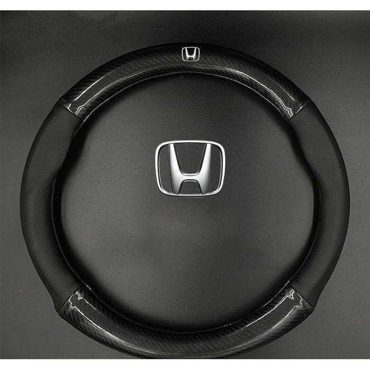 HONDA, Bọc Vô Lăng Cacbon cao cấp có Logo HONDA city, crv, brv, brio, Accord, jazz size 38cm