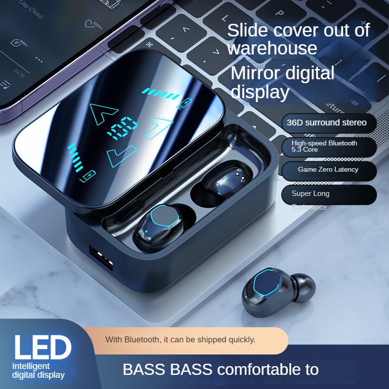 Tzuzl Tai Nghe bluetooth 5.3 1200mah m48 2023 Âm Thanh Sống Động Chất Lượng Cao