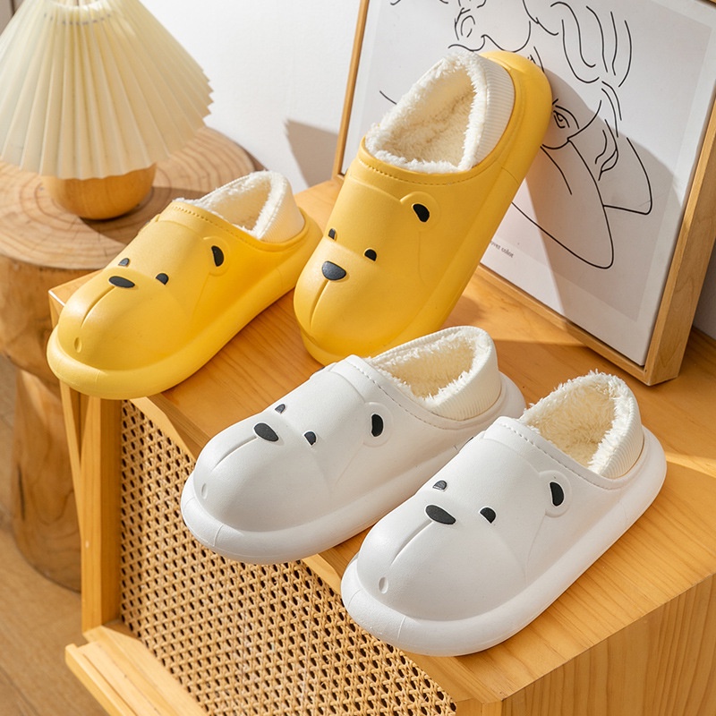 Giày cotton Lót Lông Cừu Dễ Thương Thời Trang Thu Đông Cho Bé