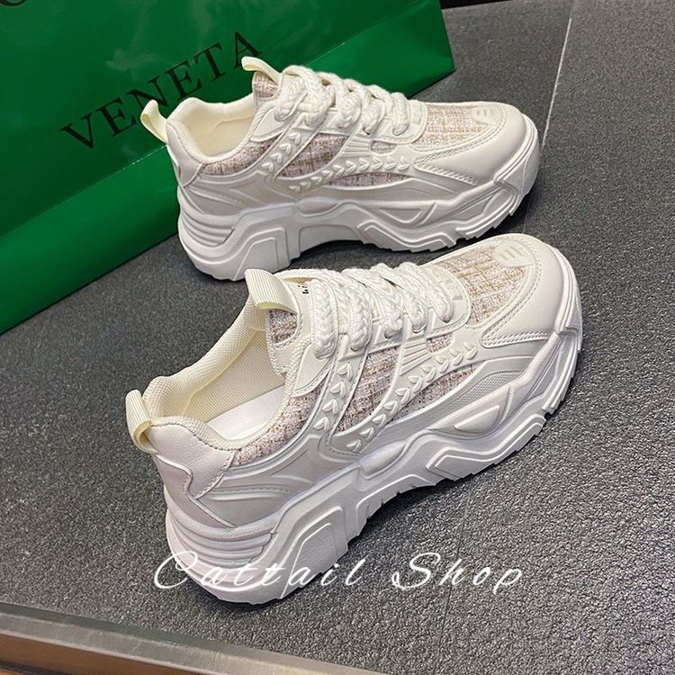 Cattail giày thể thao nữ giày sneaker nữ Thoáng Khí 2023 hot trend  Tiện lợi Đa năng Phóng khoáng Sang trọng FYD23A13S2 44Z231101