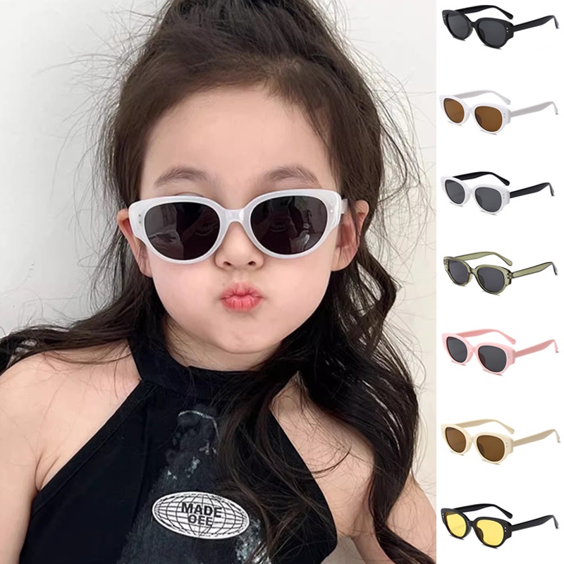 Kính Mát Gọng Mắt Mèo Phong Cách Hàn Quốc Thời Trang Cho Bé