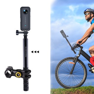 Xe Máy Giá Đỡ Xe Đạp Có Gậy selfie Cho Gopro Hero 12 11 Cho Insta360 X4 X3 Tay Lái Xe Đạp Chân Đế Cố Định Cho DJI Action 3 4 Phụ Kiện Máy Ảnh