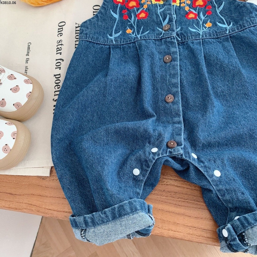 Jum jean thêu hoa phom to