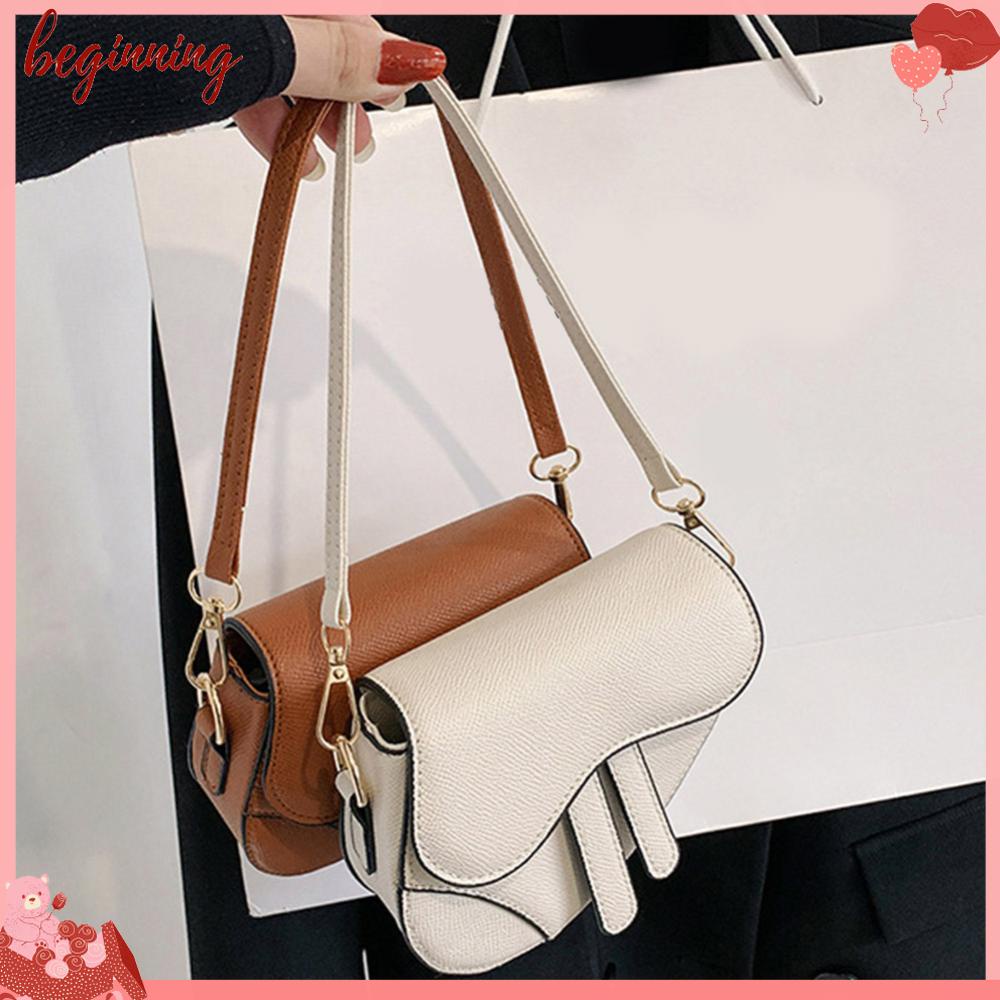 ✿ Phụ Kiện Bắt Đầu Cho Xe Hơi ✿ Túi Đeo Chéo Vai Có Khóa Bên Trong Màu Trơn Thời Trang Dành Cho Nữ