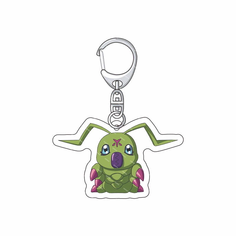 Digimon Adventure 02 Móc Khóa Agumon, Mahawkmon, Bugmon, Pangomon, Mặt Dây Acrylic