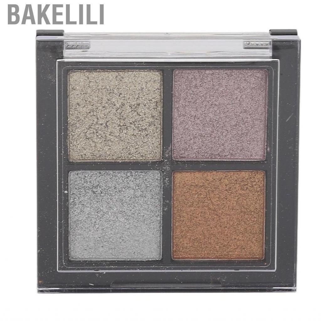 Bakelili Nail Art  4 Colors Long Lasting Easy Applying Portable Metallic Effect Pigment Set Wide Application for Home