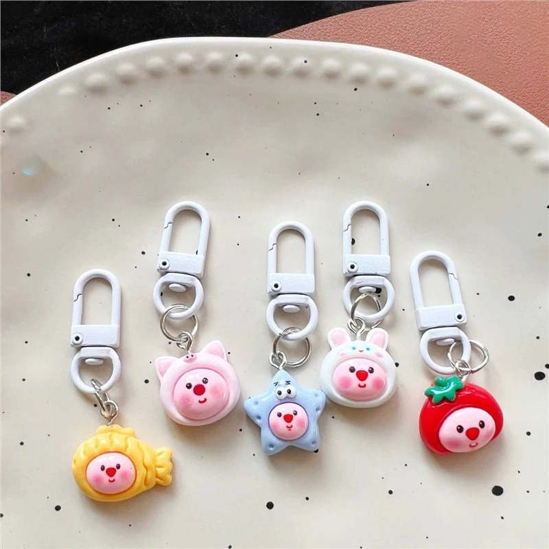 Dễ Thương Móc Khóa Hình Búp Bê Hoạt Hình Đáng Yêu