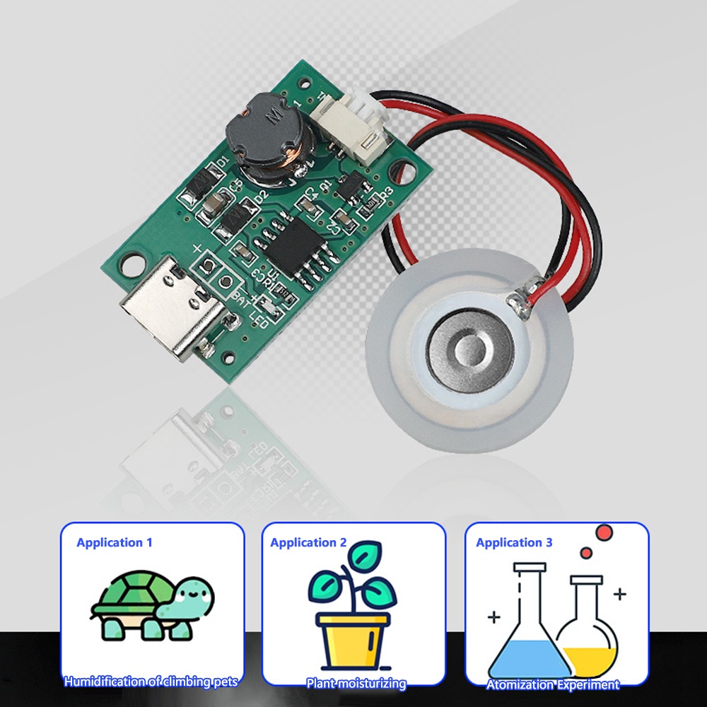Aideepen dc5v usb Phun Sương Làm Ẩm Không Khí Bằng Sóng Siêu Âm diy Giao Diện Loại c ucb