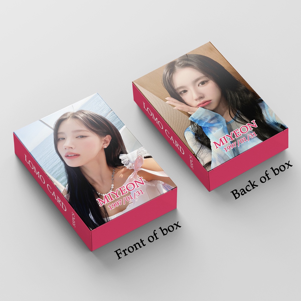 I-DLE I want that MIYEON Heat Photocard Lomo Card Postcard