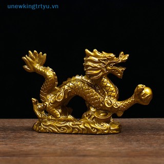 Unewtyu Tượng Rồng Vàng May Mắn Hai Cung Hoàng Đạo Trung Quốc Để Bàn Trang Trí