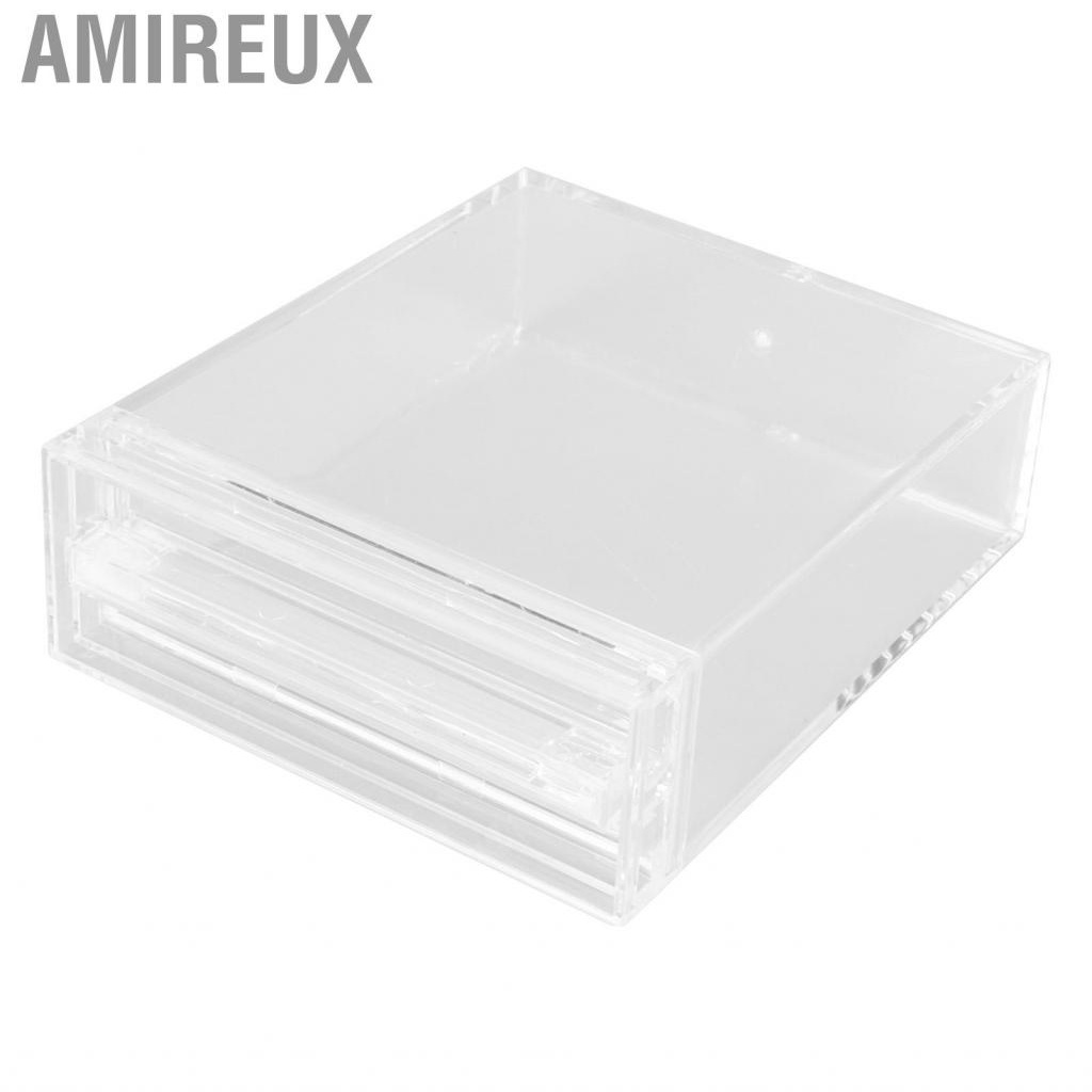 Amireux Desktop Mini Picture Frame PC Double Sided Transparent Freestanding Instant Photo for Instax Polaroid ZIP Film