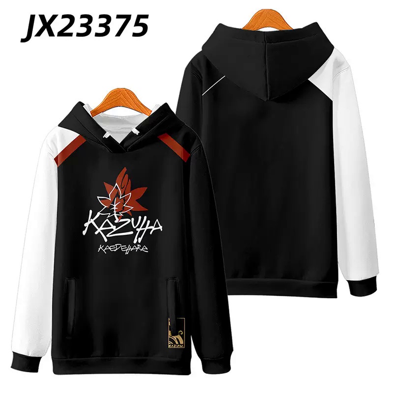Genshin Áo hoodie Tay Dài In Hình kaedehara kazuha 3d Có Khóa Kéo Thời Trang Thường Ngày unisex