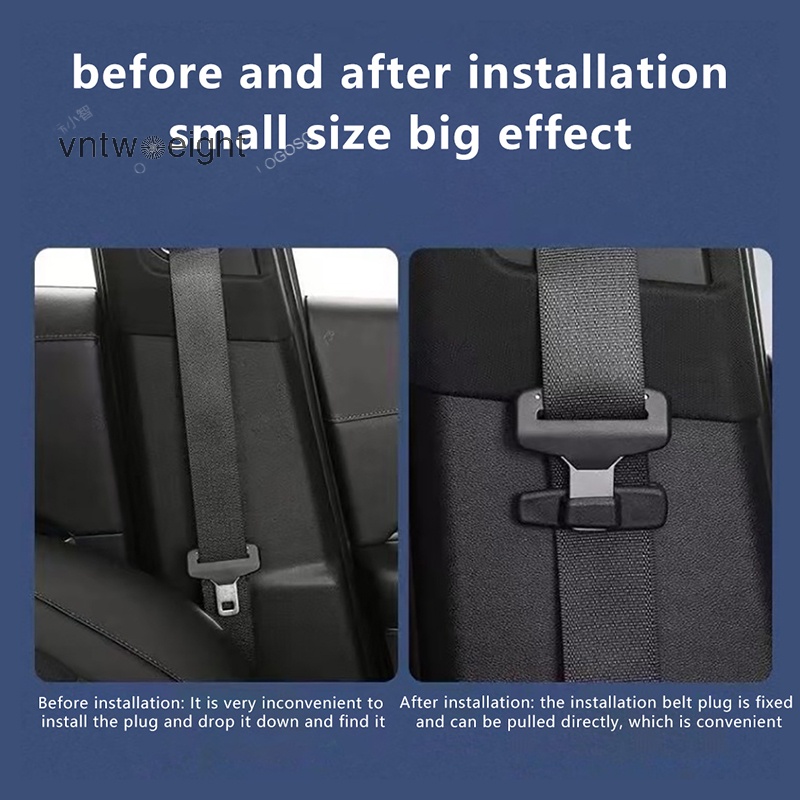 Bộ 2 Kẹp Khóa Dây An Toàn Xe Hơi sujian333 Bằng Nhựa