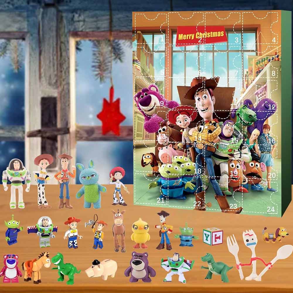 Christmas Advent Calendar Toy Story Mania Countdown Fidget Sensory Toy Blind Box Kids Xmas Gift