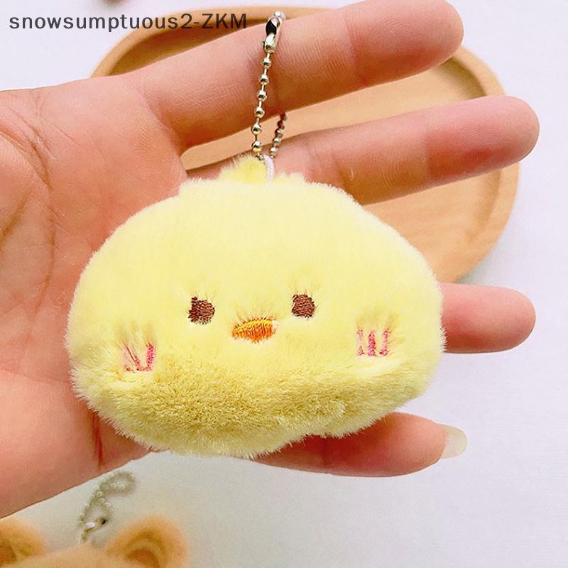 # Snow # Móc Chìa Khóa Hình Thú Nhồi Bông Mềm Mại Dễ Thương Trang Trí Ba Lô / Quà Tặng Cho Bé Gái