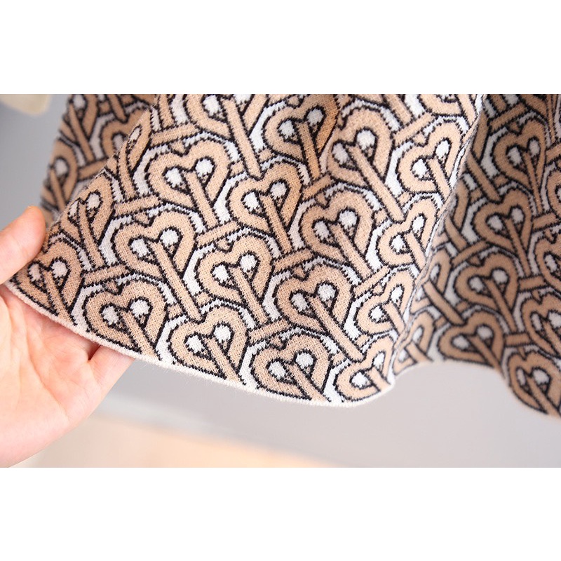 VÁY LEN BURFE DÁNG XÒE CÓ CỔ XINH XẮN CHO BÉ- HÀNG QCCC