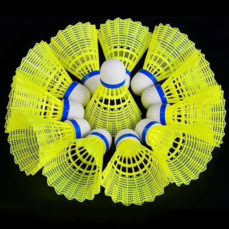 1 Quả Cầu Lông Chất Liệu Nhựa nylon Bền Màu Vàng Trắng skk