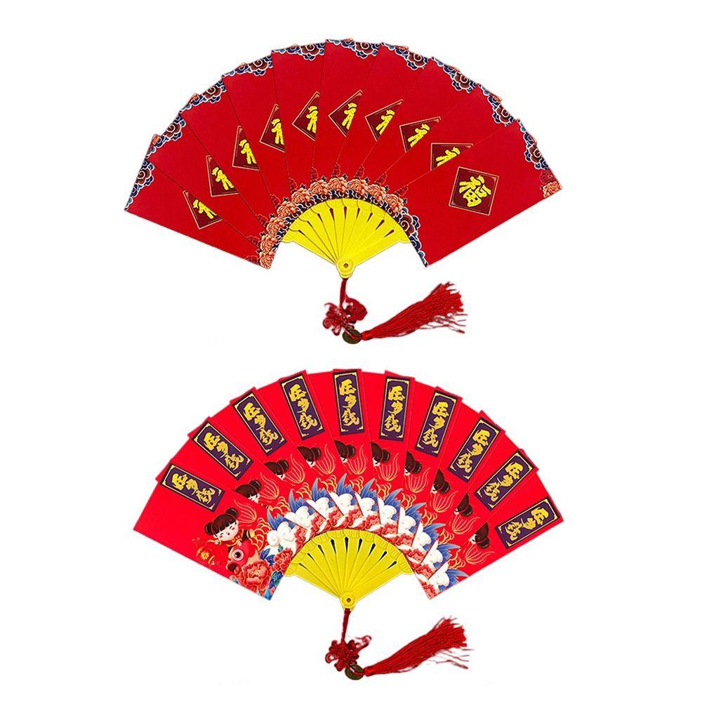 Phong Bao Lì Xì Năm Mới Hình Quạt May Mắn Sáng Tạo