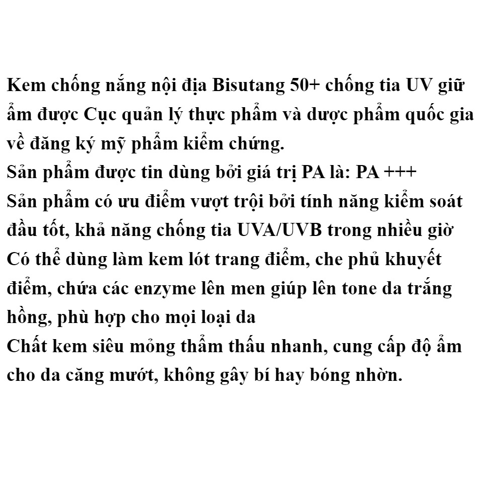 KEM CHỐNG NẮNG ĐÁNH BAY TIA CỰC TÍM BẢO VỆ LÀN DA TRẮNG SÁNG MỊN MÀNG