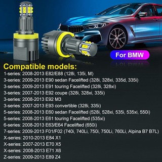 🔥🔥Bóng Đèn Pha LED H8 6000K 120W Cho BMW E60 E61 E63 X5 E70 X6 E71 E90 E91 E92 E93 M3 E89 E82