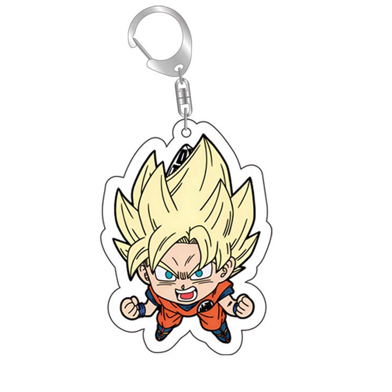 Móc Khóa Hình Nhân Vật goku super saiyan Trong Phim Hoạt Hình dragon ball