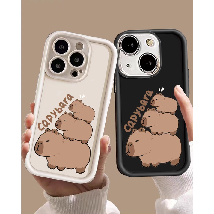 Ốp Điện Thoại Túi Khí Mềm Chống Sốc silicone In Cute Capybara Hình Túi Khí Mềm Chống Sốc Cho Iphone 11/iphone XR/iphone X/XS/13/14/XSMAX/11pro/11ProMax/12/12PRO/12ProMax/13ProMax/13pro/14pro/14ProMax