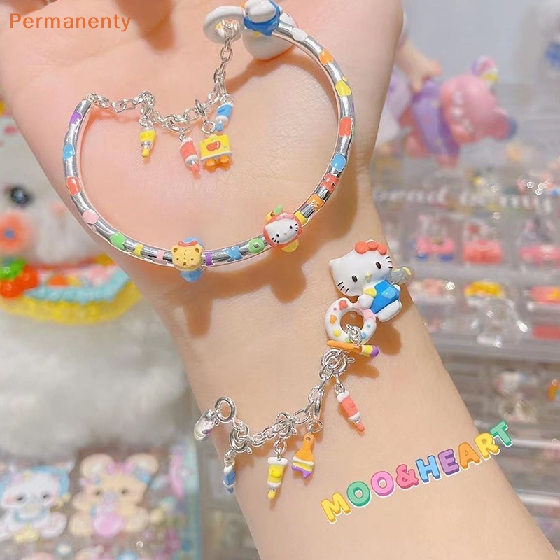 Sanrio Vòng Tay Hở Góc Đơn Giản Sáng Tạo Hình hello kitty Dễ Thương Có Thể Điều Chỉnh Trang Sức Tinh Tế Cho Nữ