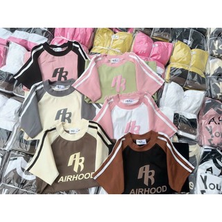 Áo thun babytee phom ôm body chữ a b