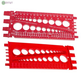 ✨✨✨Nut And Drill Bit Thread Screws Measuring Tool Metric Imperials Gauge Tester