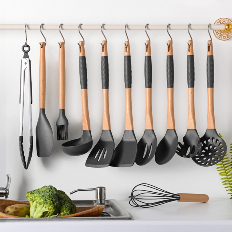 Set 10 Móc Treo Đồ Hình Chữ s Bằng Thép Không Gỉ 304