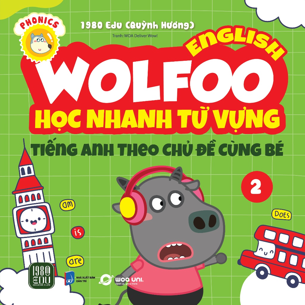 Sách - Wolfoo English – Học Nhanh Từ Vựng Tiếng Anh Theo Chủ Đề Cùng Bé 2