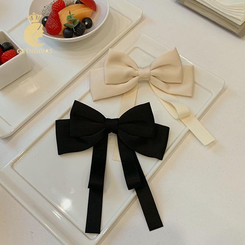 Kẹp Tóc Hình Nơ Bằng Vải satin Chất Lượng Cao Thời Trang