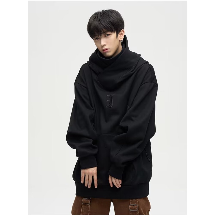 Áo Khoác Hoodie Cổ Lọ In Hình ninja Thời Trang Thu Đông Cho Cặp Đôi