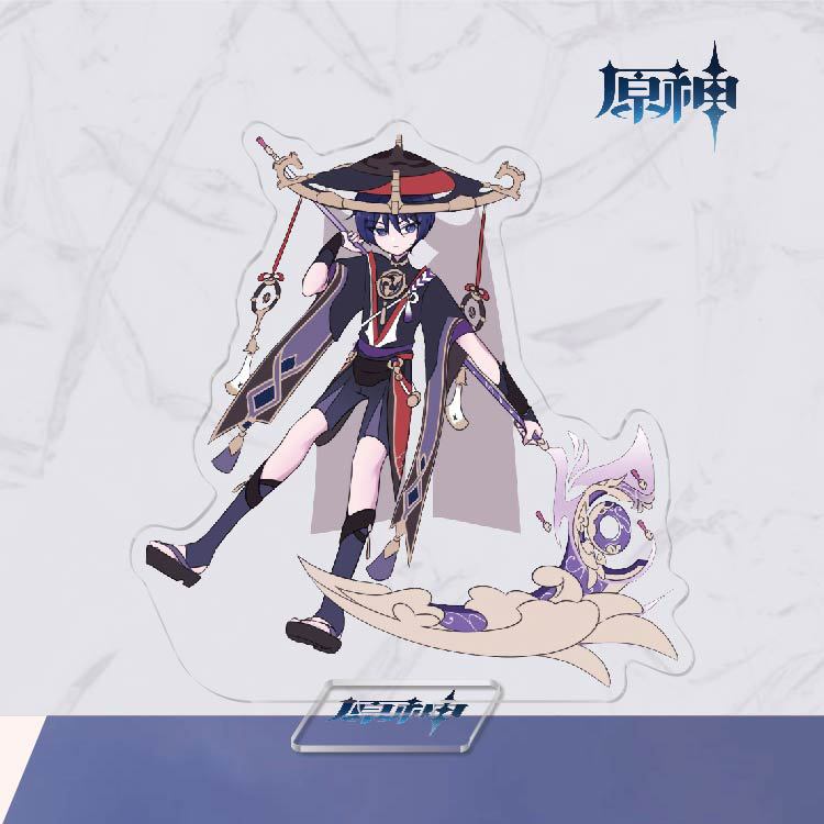 Mô hình Standee Genshin Impact Kunikuzushi Balladeer Scaramouche anime chibi acrylic standee trưng bày trang trí
