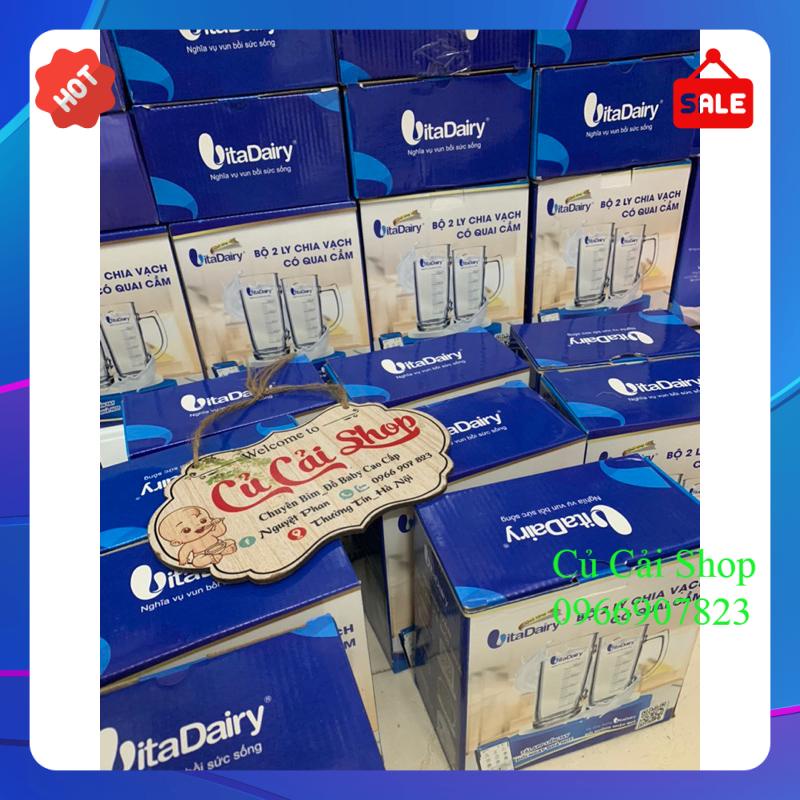 BỘ 2 LY CHIA VẠCH QUÀ KHUYẾN MÃI VITADAIRY/Anlene