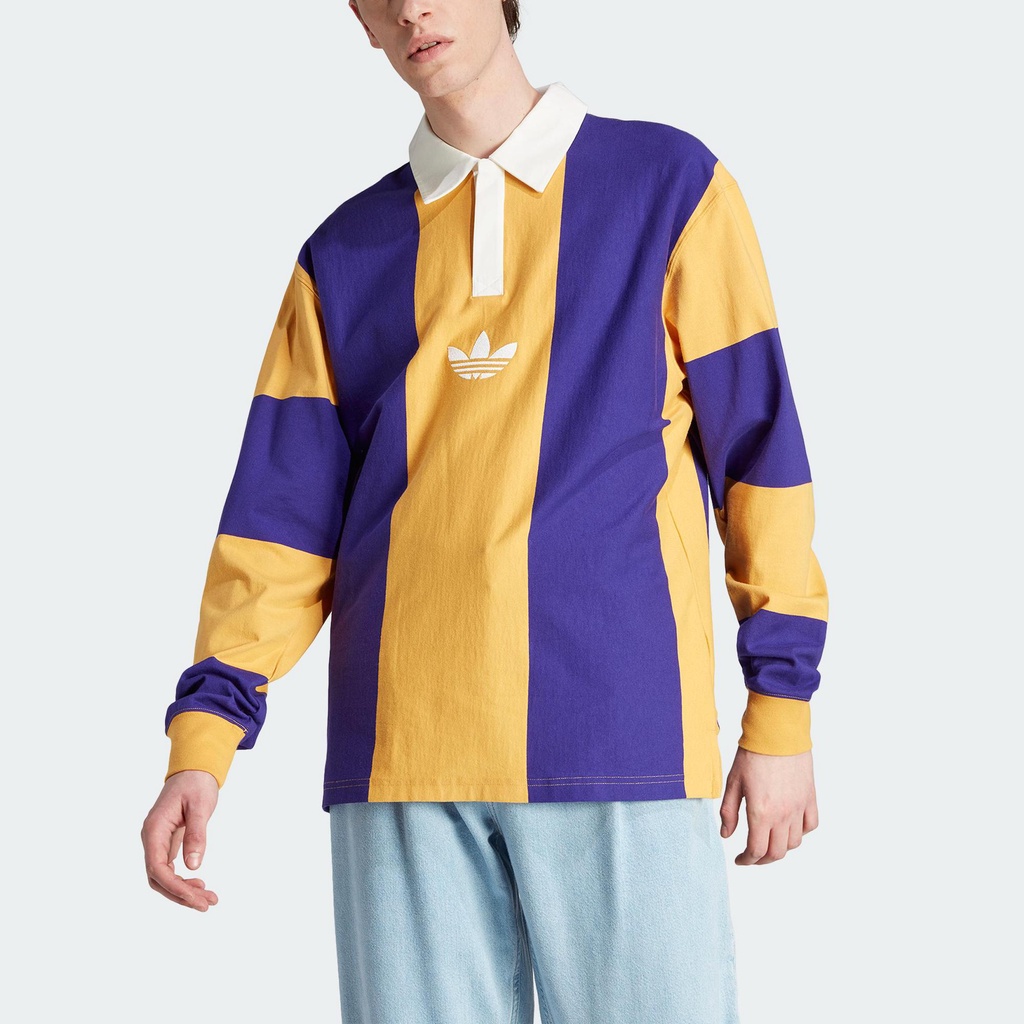 Adidas Phong cách sống Áo Thun Dài Tay Hack Rugby Nam Màu vàng IJ5956