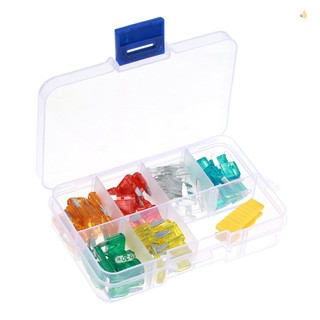 Hộp 60 Cầu Chì Lưỡi mini Cho Xe Hơi 5a 10a 15a 20a 25a 30a