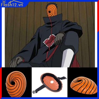 Akatsuki Mặt nạ Sasuke Obito Mặt nạ Tobi Naruto Trang phục Nhựa Anime Cosplay mặt Đảng Đạo cụ flash12_vn