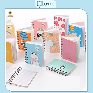 Sổ tay mini lò xo cute a7 - Sổ ghi chép cầm tay hình động vật dễ thương