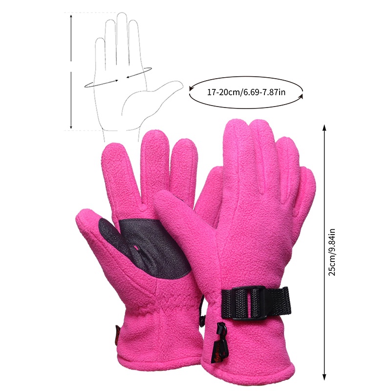 Ht Đôi Găng Tay Trượt Tuyết Trượt Tuyết Chống Nước Có Thể Chạm Màn Hình Cảm Ứng Cho Nam Nữ