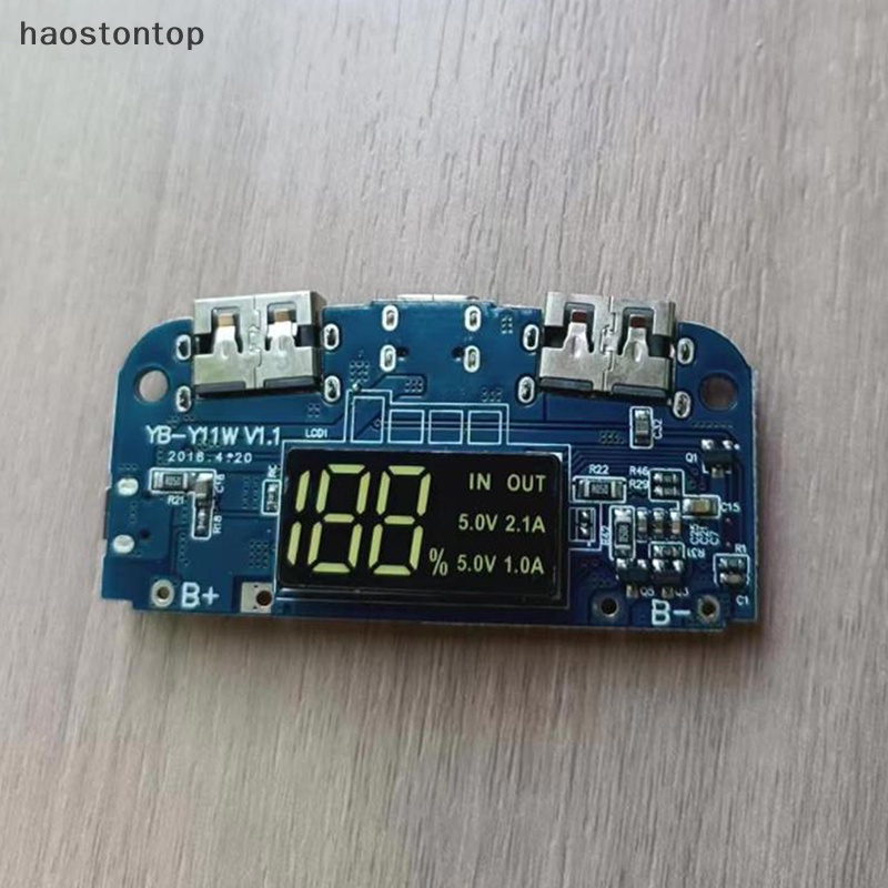 Haostontop Bảng Mạch Sạc usb Kép 5v2.1a 5v1a 18650 Phù Hợp Với Nhiều Thiết Bị usb vn