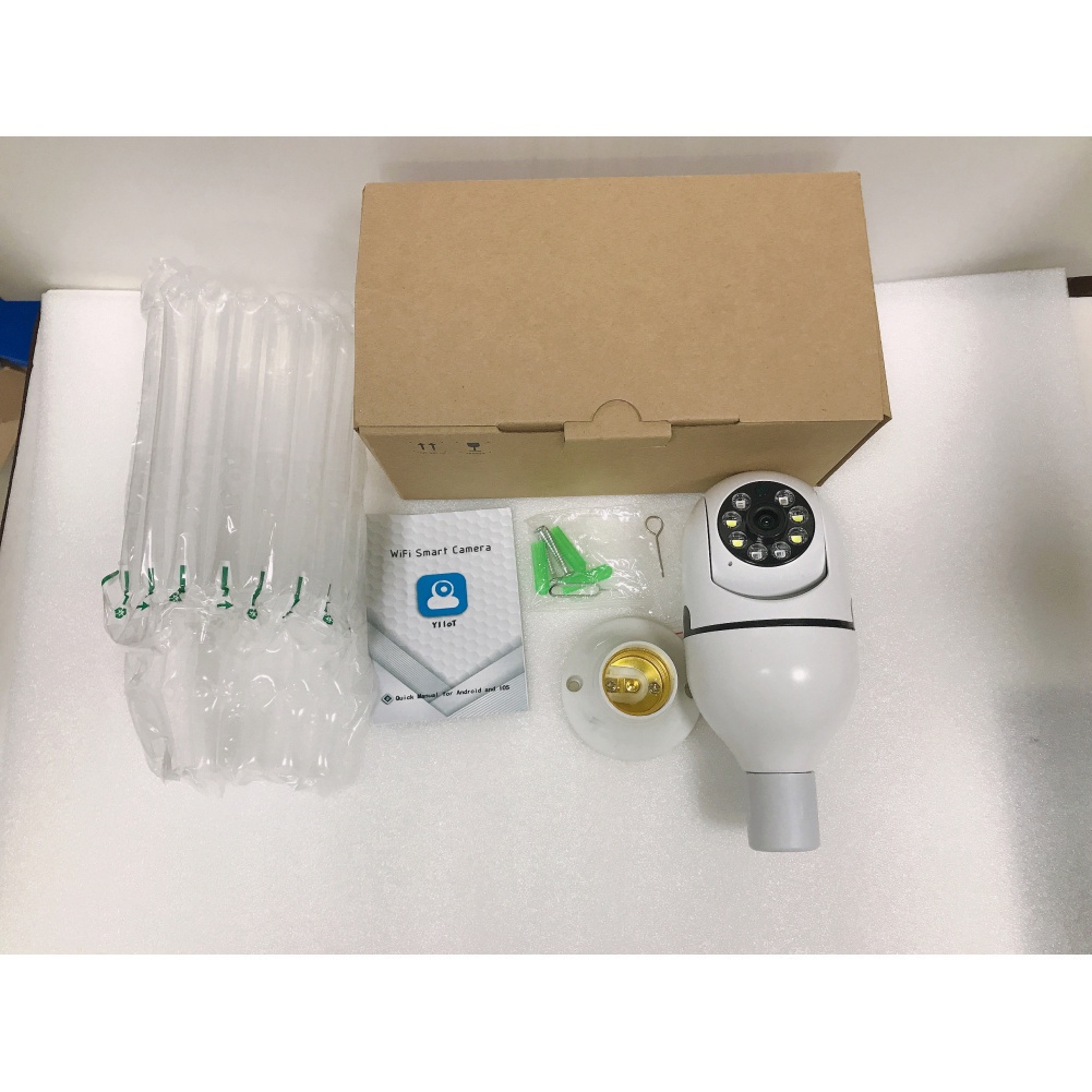Camera Thông Minh e27 Không Dây 360 Độ Có Đèn led